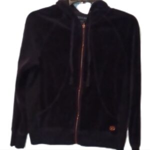 -- Kenneth Cole Reaction Dark Blue Zip-Up Hoodie